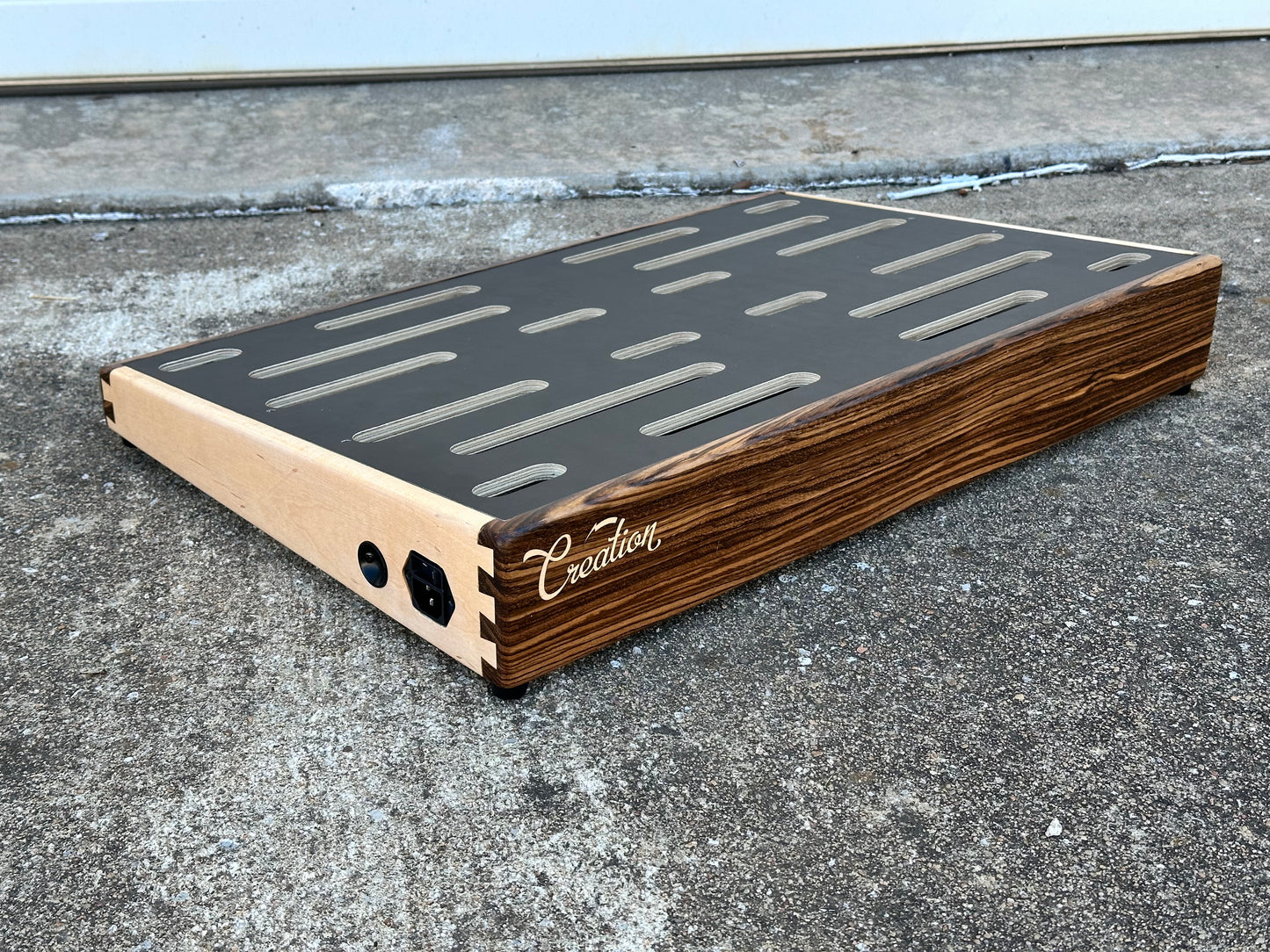 Custom Shop - Zebrawood and Maple with Maple Inlay Pedalboard - 24x16