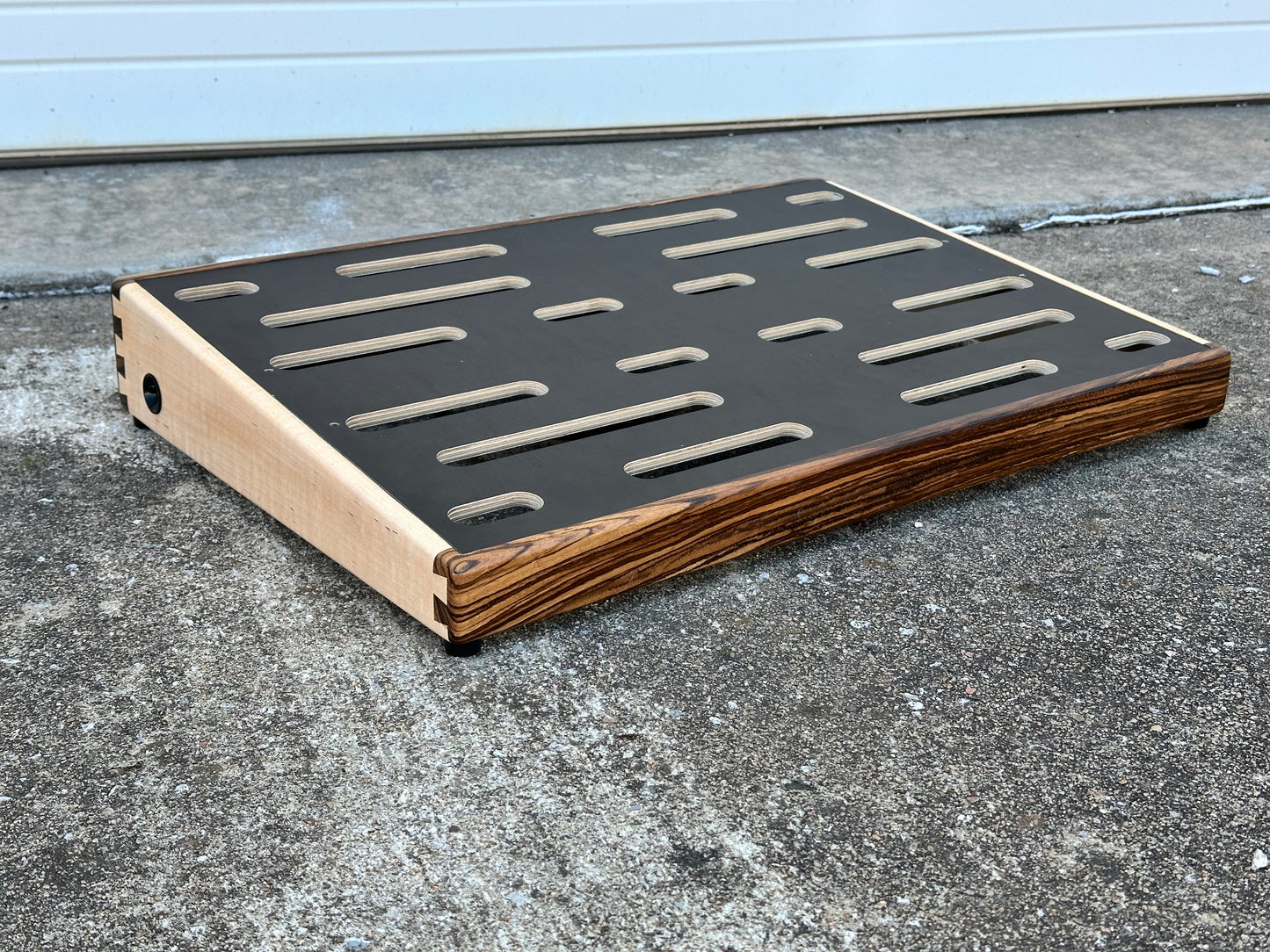 Custom Shop - Zebrawood and Maple with Maple Inlay Pedalboard - 24x16