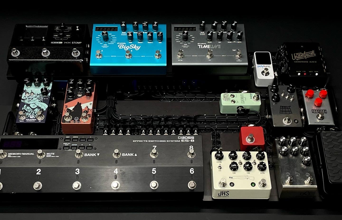 Custom Pedalboard Wiring Setup