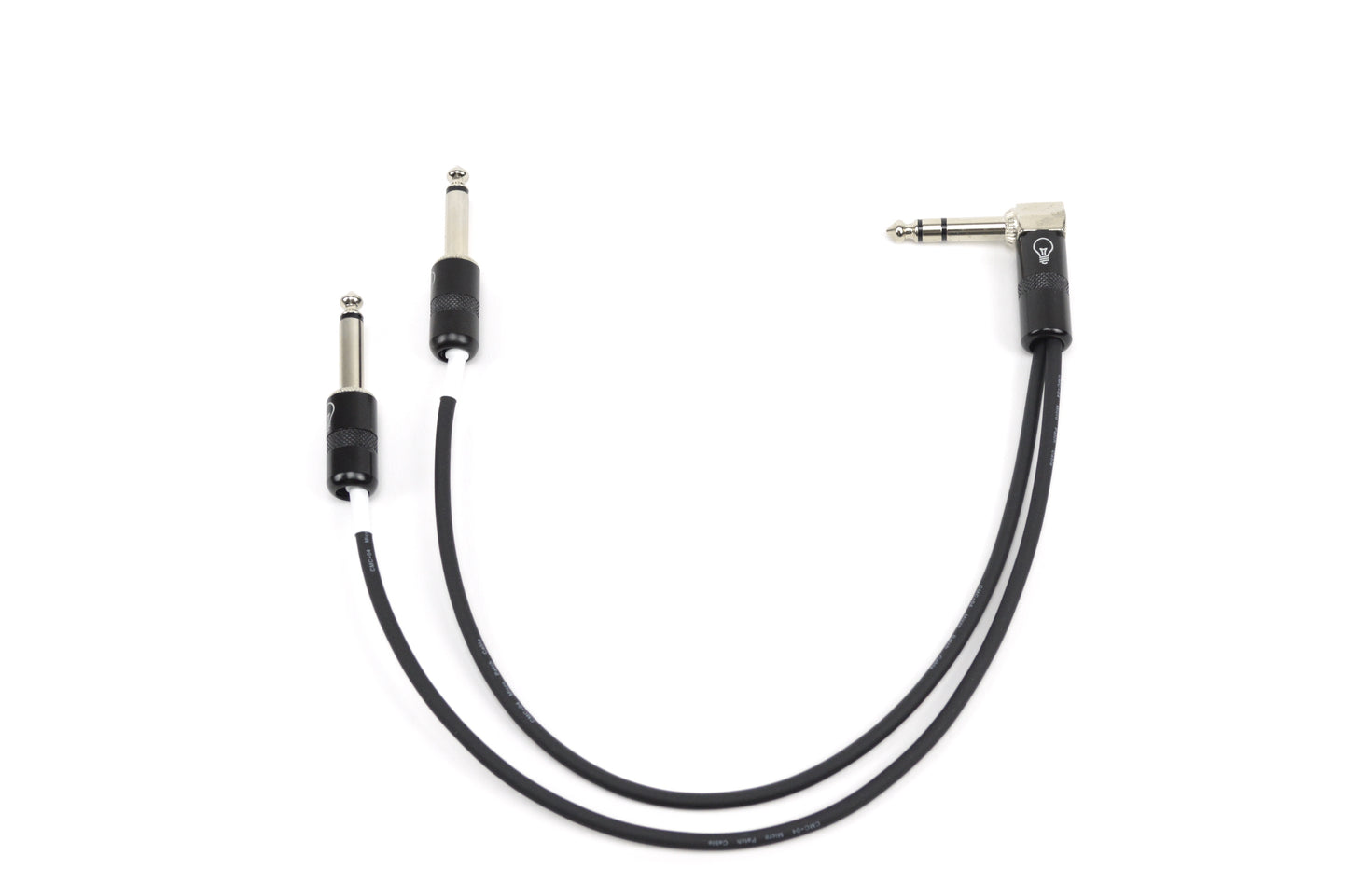 Custom TRS Dual Mono Cable - Right Angle/Shorty