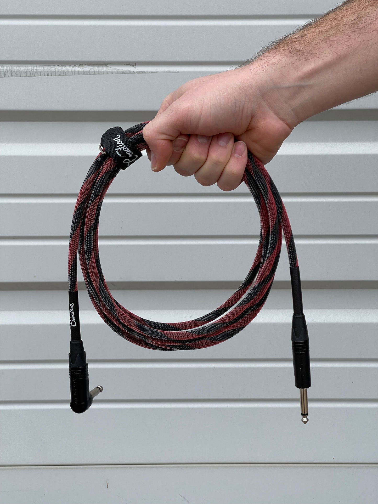 Custom Shop Instrument Cable - Red Spiral