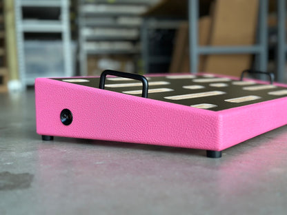 Custom Shop -  Pink Tolex Pedalboard - 24x12.5