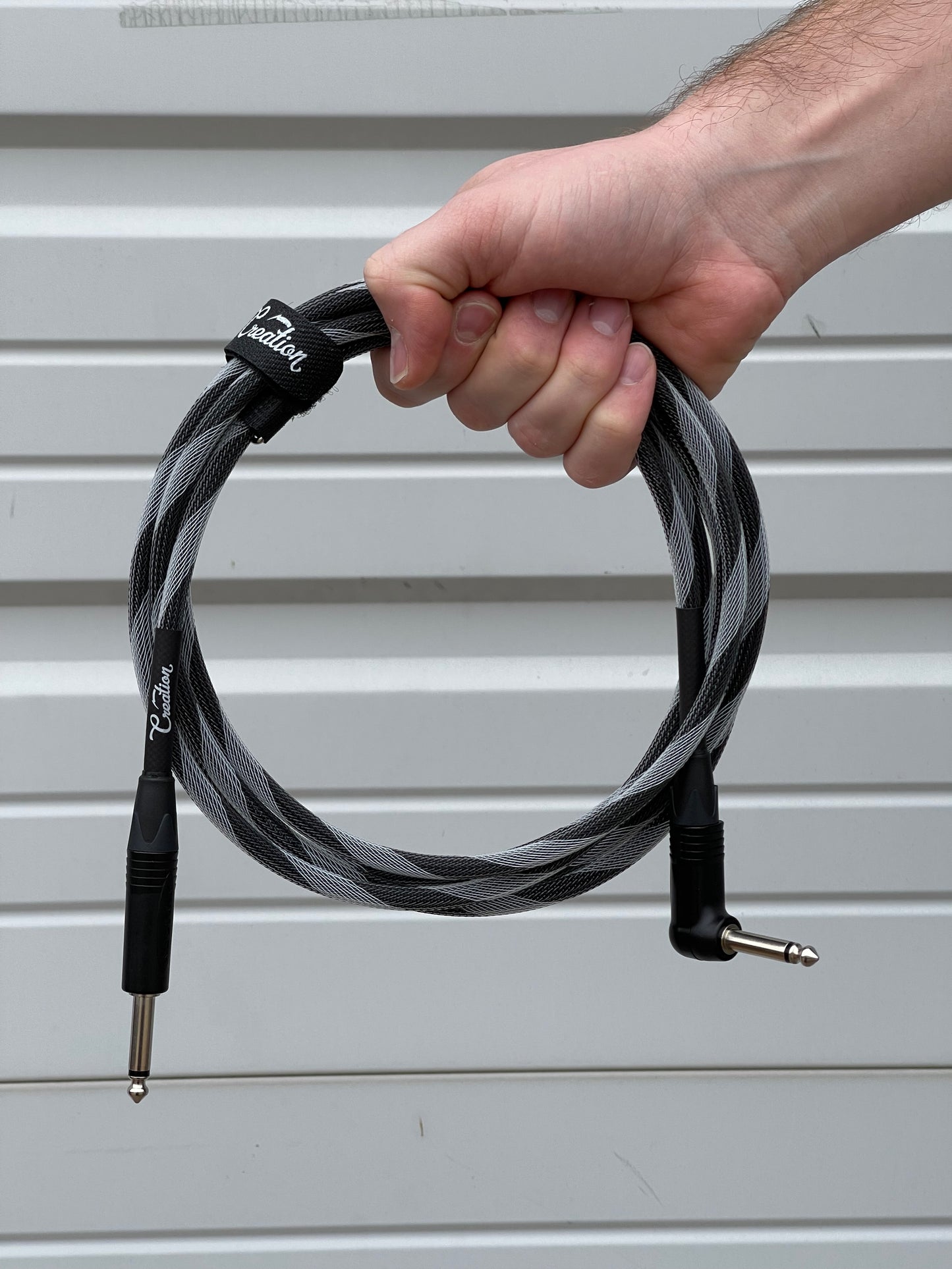 Custom Shop Instrument Cable - Black Spiral